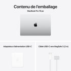 Apple - Portatif MacBook Pro 16 po - M4 Pro - SSD 512 Go - Mémoire unifiée 48 Go - Argent - Anglais-Connectez absolument tout: MacBook Pro 16 po comprend trois ports Thunderbolt 5, un port de recharge MagSafe 3, une fente pour carte SDXC, un port HDMI et une prise pour écouteurs. Et il prend en charge jusqu’à deux moniteurs avec la puce M4 Pro