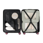 Reebok - Collection Captain Valise de cabine à Coque Rigide 21.50 po - Rose-Poignée télescopique avec hauteurs de verrouillage à plusieurs niveaux