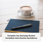 uni-ball - Stylos à bille roulante Vision Needle – 0,5 mm – bleu – paquet de 12-Couleur et construction du corps : Noir/gris/bleu