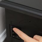 HOMCOM - Foyer électrique 750/1500 W, noir-Couleur principale : noir