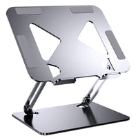 ShoppingAll - Support Élévateur Pour Ordinateurs Portables Et Tablettes Jusqu’à 17,3 Pouces – Noir-Compatibilité Universelle – Supporte les ordinateurs portables et tablettes jusqu’à 17,3", idéal pour le bureau, la maison ou les déplacements.