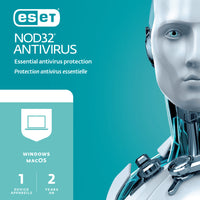 Eset - Nod32 Antivirus - 1 Utilisatrice - 2 ans - PC/Mac-Antivirus et Antispyware : Fournit une protection proactive contre tous types de menaces en ligne et hors ligne, y compris les virus, les rançongiciels, les logiciels espions et les attaques de phishing