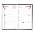 Brownline - 2026 Agenda hebdomadaire de poche Traditional - 4-3/4 po x 3 po - Couleurs assorties - Anglais-Coins détachables
