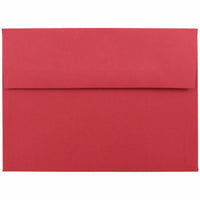 JAM Paper - Enveloppes d'invitation colorées A7 - 5,25 x 7,25 - rouge recyclé - Paquet de 50-Nos enveloppes sont fabriquées à partir de 30 % de papier recyclé de 24 lb et comportent une fermeture en gomme à rabat droit avec une finition lisse