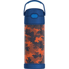 Thermos - Bouteille FUNtainer avec paille - 410 ml - Camouflage numérique-Technologie d’isolation sous vide ThermosMC offrant une rétention maximale de la température