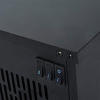 HOMCOM - Foyer électrique portatif sur pied 14 po, 1000 W, noir-La minuterie d'arrêt automatique empêche la surchauffe