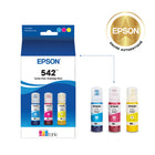 Epson - Bouteilles d’encre EcoTank T542, emballage mixte (CMJ)-Impression de milliers de pages éclatantes