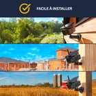 Vosker - Caméra de sécurité cellulaire extérieure 4G-LTE à énergie solaire VKX-LUMIÈRE DISSUASIVE INTÉGRÉE : Dissuadez les intrus avec une lumière intégrée qui signale la présence et repousse les menaces potentielles.