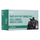 Perk - Sacs à ordures géants - 35 po x 48 po - noir - Paquet de 40-La couleur noire camoufle les déchets inesthétiques