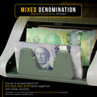 Kolibri - Compteur de devises à coupures mixtes (CAD/USD) avec détection avancée des contrefaçons-Blanc