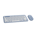 Logitech - Pebble 2 Combo for Mac, clavier et souris sans fil - Blue-Défiez l'ennui: obtenez l'ensemble clavier et souris ultra-fin qui vous convient avec plusieurs couleurs au choix et une technologie plus intelligente. Démarquez-vous avec Slim Bluetooth Combo.