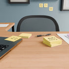 Staples - Blocs de feuillets ultra-autocollants, 3 x 3 po, collection Sunshine, paquet de 12-Conception aplatie facile à empiler et à ranger