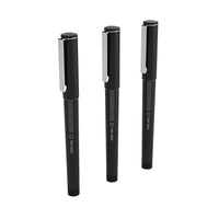 TRU RED – Stylos à bille roulante – pointe fine – noir – paquet de 3-Les stylos à bille roulante