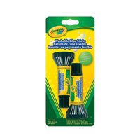 Crayola - Bâtons de colle lavable, Paquet de 2-Comprend 12 plaquettes, chaque plaquette contient 2 bâtons de colle dont chacun est de 8 g, un total de 24 bâtons de colle