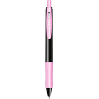 Zebra − Sarasa Clip Decoshine Gel Stylo rétractable − rose-Encre à séchage rapide et résistante aux taches. Idéal pour les écrivains passionnés et gauchers