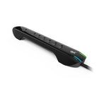 Parasurtenseur 360 Electrical Agent à 7 prises avec protection coaxiale et cordon de 6 pi - Noir-Filtration de puissance EMI/RFI pour une alimentation propre et sans bruit