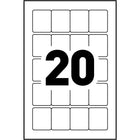 Avery - Étiquettes blanches amovibles, 3/4 po x 1 po, paquet de 400 (2313)-Amovible