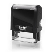 Trodat Timbre autoencreur climatiquement neutre, 4915, 6 lignes, 1 po x 2 3/4 po-Créez votre propre timbre - le site Web Trodat vous fournit un processus détaillé convivial