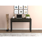 Safdie & Co. Bureau d'ordinateur à 2 tiroirs, 47 poL, Gris foncé et métal noir-Complet avec 2 tiroirs pour un espace de rangement supplémentaire et un plateau de bureau spacieux pour ranger tous vos essentiels de travail