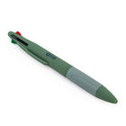 General Supply Goods + Co - Stylo rétractable 4 couleurs - Vert mat-Encres rouge, verte, bleue, noire