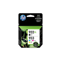 HP 932XL et HP 933 Ens. 4 cartouches d’encre noire à rendement élevé et d’encre cyan, magenta et jaune d’origine (N9H62FN)-Couleurs: Noir, cyan, magenta, jaune