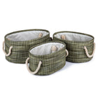 Paniers de rangement ronds, vert 66396DF-3