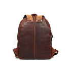 Tolredo Cronos Leather Backpack Bag - Brown-Poche extérieure spacieuse pour un rangement facile d'accès