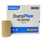 DuraPlus - Essuie-tout - Kraft - 205' - Paquet de 24-Essuie-mains en papier rigide