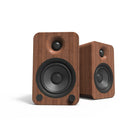 Kanto YU4 Haut-parleurs de bureau amplifiées 140W avec Bluetooth et préamplificateur phonov - Noyer-Bluetooth 4.0 intégré avec la technologie Qualcomm aptX™ vous permet de profiter d'une diffusion de haute qualité du bout des doigts