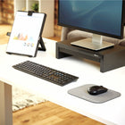 Fellowes - Tapis de souris ultra fin Microban - Noir-Surface de en polyester durable résiste à l'usure quotidienne