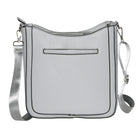 Nicci - Sac à bandoulière zippé de taille moyenne avec sangle web - Gris-Entrée zippée sur le dessus