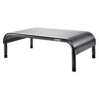 Allsop – Support de moniteur réglable Metal Art Ergo3 avec plateforme à largeur de 15 po (31630)-Pieds télescopiques avec 3 réglages en hauteur (6 po, 7 po, 8 po), plus réglage micrométrique de la hauteur des pieds individuels