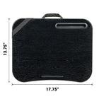 Secretaire portatif LapGear Designer - Losanges Noir / Gris-Dimensions de la surface : 17,75 x 13,75 pouces
