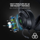 Razer - Kraken V3 X Casque de jeu USB filaire-Avec 16,8 millions de couleurs, d'innombrables motifs, des effets d'éclairage dynamiques dans le jeu, profitez d'une personnalisation RVB complète et d'une immersion plus profonde