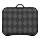 Secretaire portatif LapGear Designer - Losanges Noir / Gris-Le coussin en tissu et la surface inspiree du bois s’agencent à n’importe quel decor