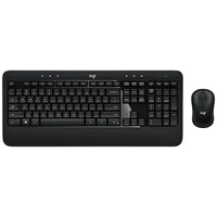 Logitech - Ensemble de clavier et souris sans fil Advanced (920-008701)-Configuration familière d'un clavier pleine taille
