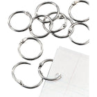 Staples® - Anneaux de 1 po pour feuilles mobiles, argent, paq./16-Parfaits pour des clés, des échantillons, des feuilles mobiles, des notes et des factures