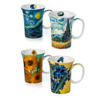 McIntosh Van Gogh Tasses avec boîte-cadeau - Paquet de 4 - 11 oz-Dimensions: 4,25" H x 3,5" L environ.