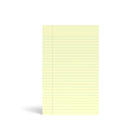 Staples - Bloc-notes à réglage étroit de 5 x 8 po, canari, 50 feuilles/bloc, paquet de 12-Taille des feuilles : 5 x 8 po