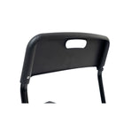 CB Office Tactic Multi-Purpose Armless Stacking Chairs - Black - 4 Pack-Solide châssis soudé en acier à fini thermolaqué noir avec siège et dossier en polypropylène noir