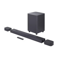 JBL - Bar 700 Barre de son 5.1 canaux avec haut-parleurs ambiophoniques détachables - Noir-Plongez dans un son surround 3D de qualité cinéma avec Dolby Atmos et MultiBeam