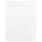 JAM Paper Enveloppes à ouverture au sommet et rabat droit gommé, 9 x 12 po, blanches, 100 par paquet-Blanc