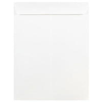JAM Paper Enveloppes à ouverture au sommet et rabat droit gommé, 9 x 12 po, blanches, 100 par paquet-Blanc