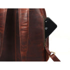 Tolredo Cronos Leather Backpack Bag - Brown-8