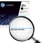 HP 87X (CF287X) Cartouche de toner HP LaserJet noir à rendement élevé d'origine-Rendement approximatif par cartouche: 18 000 pages