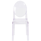 Flash Furniture – Chaise fantôme avec dossier ovale (OWGHOSTBACK18)-Chaise d'appoint de style classique