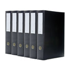 Bindertek - Reliure format légal à 3 anneaux de première qualité - 3 po - feuilles de 8,5 x 14 po - noir - paquet de 6-Capacité de 525 feuilles