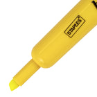 Staples – Surligneurs traditionnels à pointe biseautée, jaunes, paquet de 5-Encre qui dure longtemps