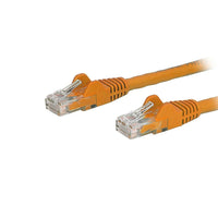 Câble de raccordement Ethernet StarTech Cat6 avec connecteurs Snagless RJ-45, 4 pi, Orange (N6PATCH4OR)-Protecteurs de pinces pour connecteur RJ-45 empêchent le câble de s’accrocher ou de briser pendant l’installation
