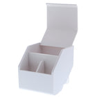 Bostitch Office Konnect Bac de rangement avec couvercle amovible et 2 séparateurs modulaires, blanc-Plastique blanc